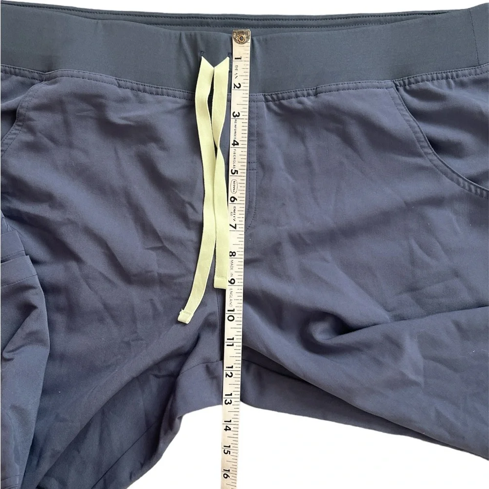 Figs Clothing Kade Gray Women XL Cargo 4-Pocket Pull On‎ Drawstring Scrub Pants